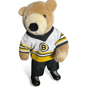 Pro Bear Boston Bruins Bear With Gear And Skates, RARE  30” Tall